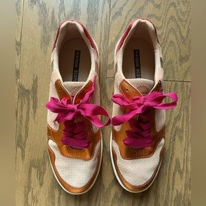 Scotch and Soda pink and orange suede sneakers sz41 /9.5
